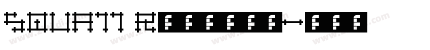 SQUA11 Regular字体转换